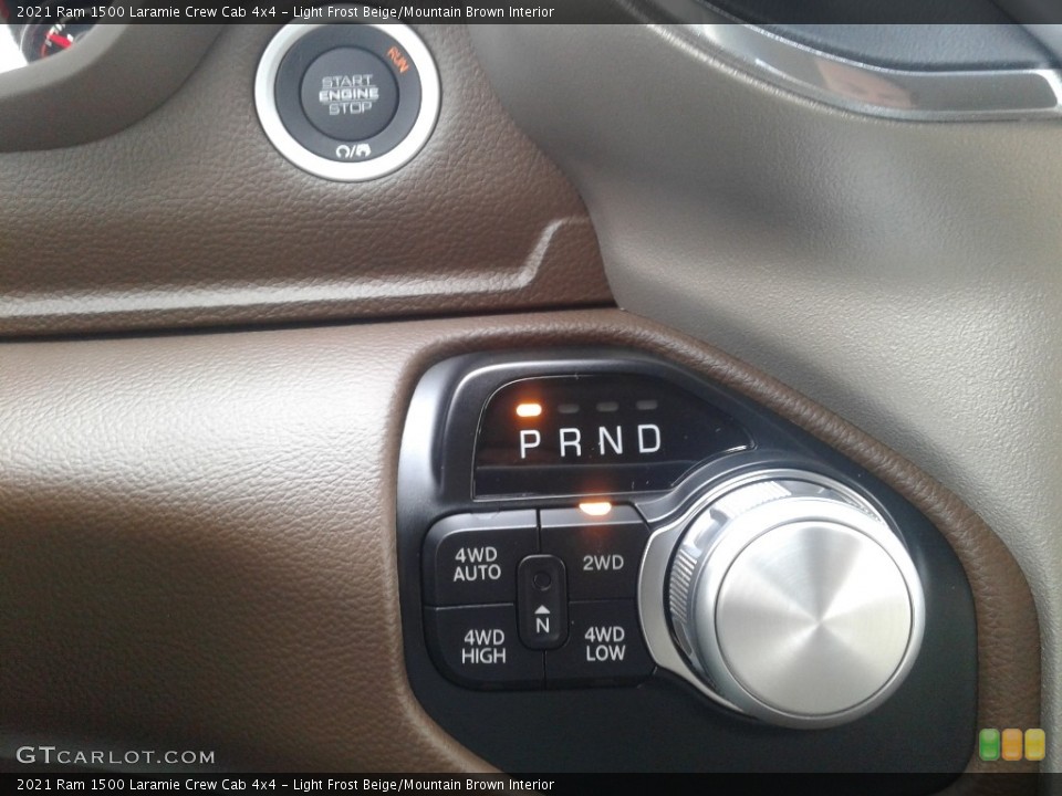 Light Frost Beige/Mountain Brown Interior Transmission for the 2021 Ram 1500 Laramie Crew Cab 4x4 #141376832