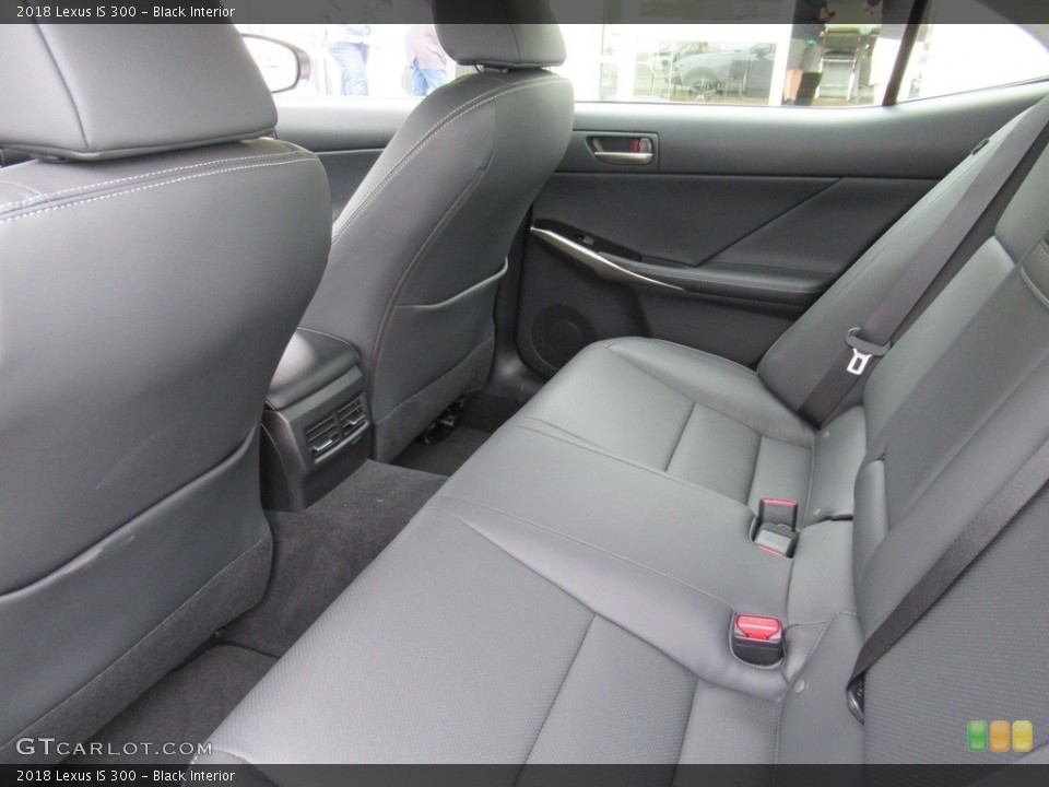Black Interior Rear Seat for the 2018 Lexus IS 300 #141379075
