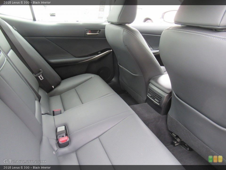 Black Interior Rear Seat for the 2018 Lexus IS 300 #141379123