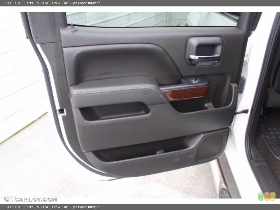 Jet Black Interior Door Panel for the 2015 GMC Sierra 1500 SLE Crew Cab #141380986