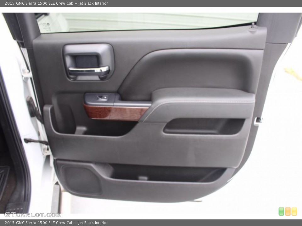 Jet Black Interior Door Panel for the 2015 GMC Sierra 1500 SLE Crew Cab #141381080