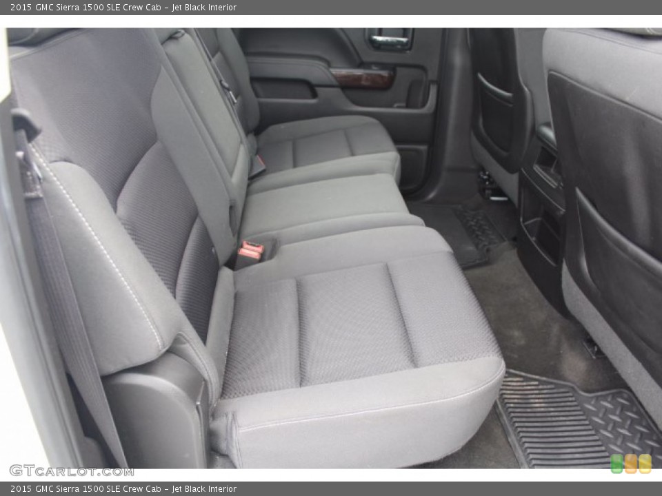 Jet Black Interior Rear Seat for the 2015 GMC Sierra 1500 SLE Crew Cab #141381100