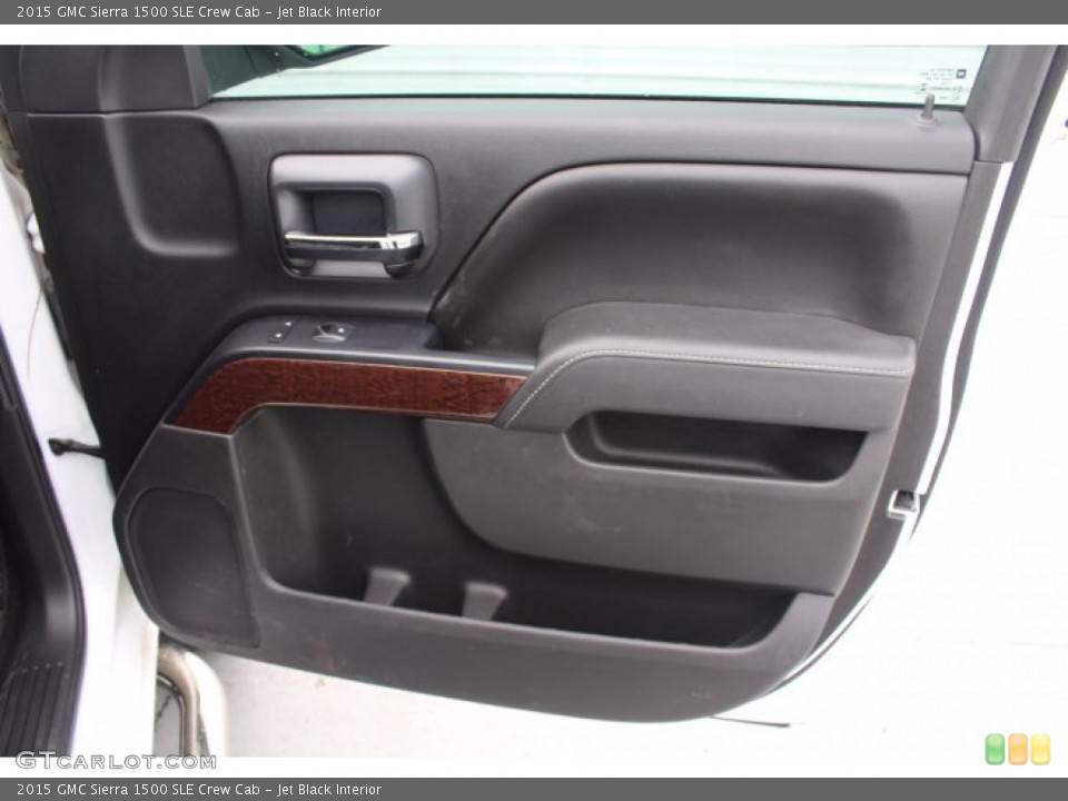 Jet Black Interior Door Panel for the 2015 GMC Sierra 1500 SLE Crew Cab #141381121