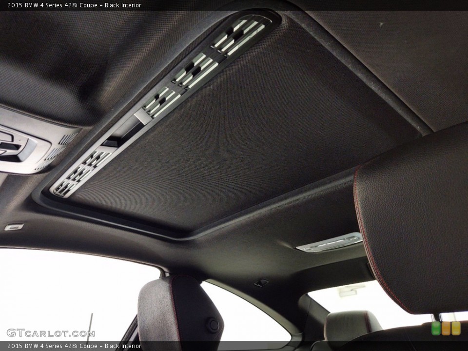 Black Interior Sunroof for the 2015 BMW 4 Series 428i Coupe #141381782