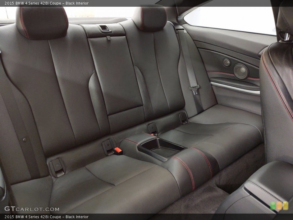 Black Interior Rear Seat for the 2015 BMW 4 Series 428i Coupe #141381895