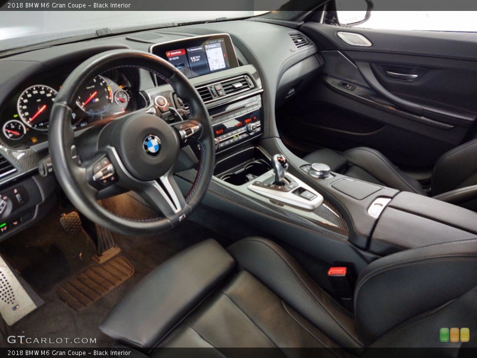 Black Interior Front Seat for the 2018 BMW M6 Gran Coupe #141382396