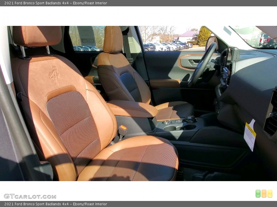 Ebony/Roast Interior Front Seat for the 2021 Ford Bronco Sport Badlands 4x4 #141383260
