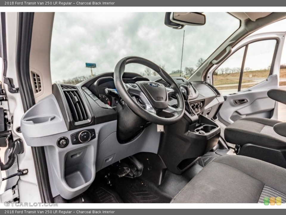 Charcoal Black Interior Dashboard for the 2018 Ford Transit Van 250 LR Regular #141384885