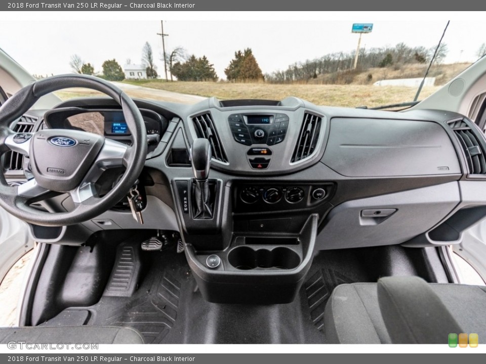 Charcoal Black Interior Controls for the 2018 Ford Transit Van 250 LR Regular #141385174
