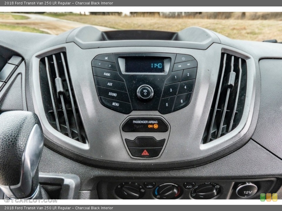 Charcoal Black Interior Controls for the 2018 Ford Transit Van 250 LR Regular #141385199