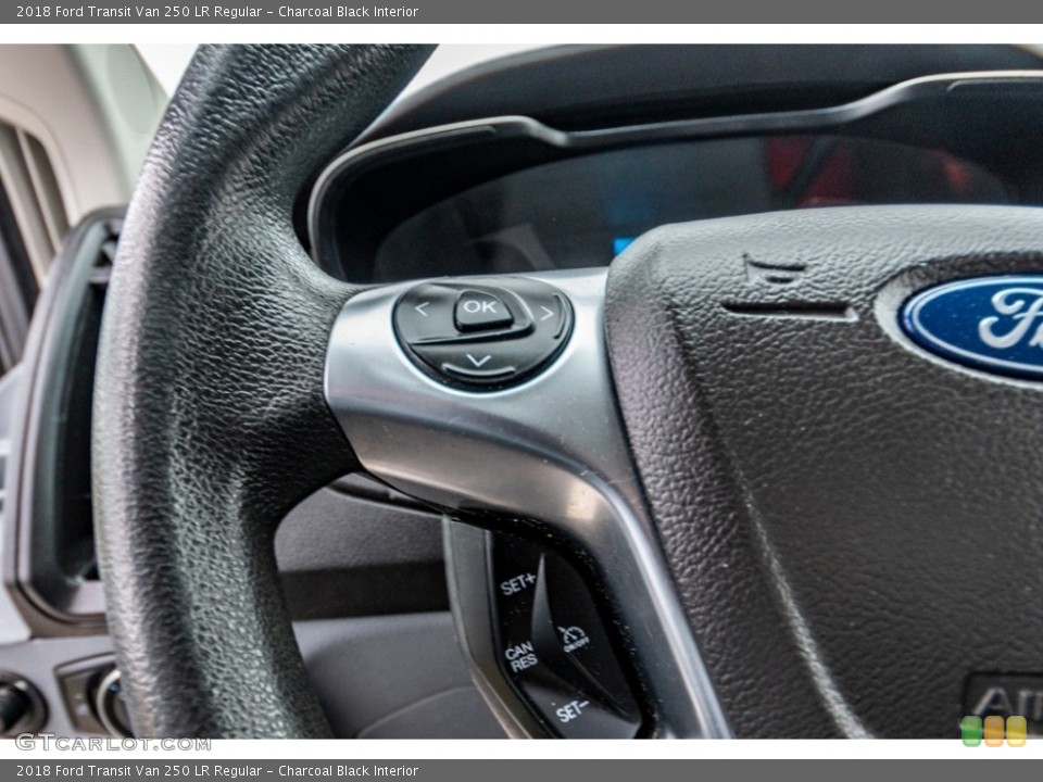 Charcoal Black Interior Steering Wheel for the 2018 Ford Transit Van 250 LR Regular #141385252