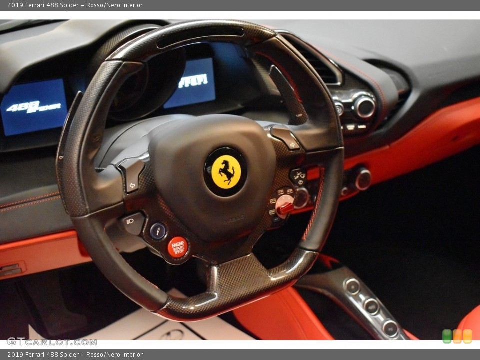 Rosso/Nero Interior Steering Wheel for the 2019 Ferrari 488 Spider #141387821