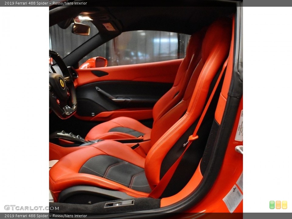 Rosso/Nero Interior Front Seat for the 2019 Ferrari 488 Spider #141387874