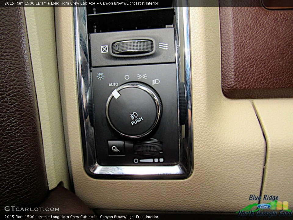 Canyon Brown/Light Frost Interior Controls for the 2015 Ram 1500 Laramie Long Horn Crew Cab 4x4 #141387934