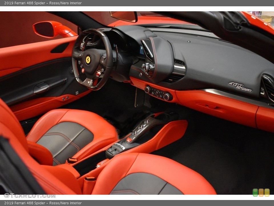 Rosso/Nero Interior Dashboard for the 2019 Ferrari 488 Spider #141387943