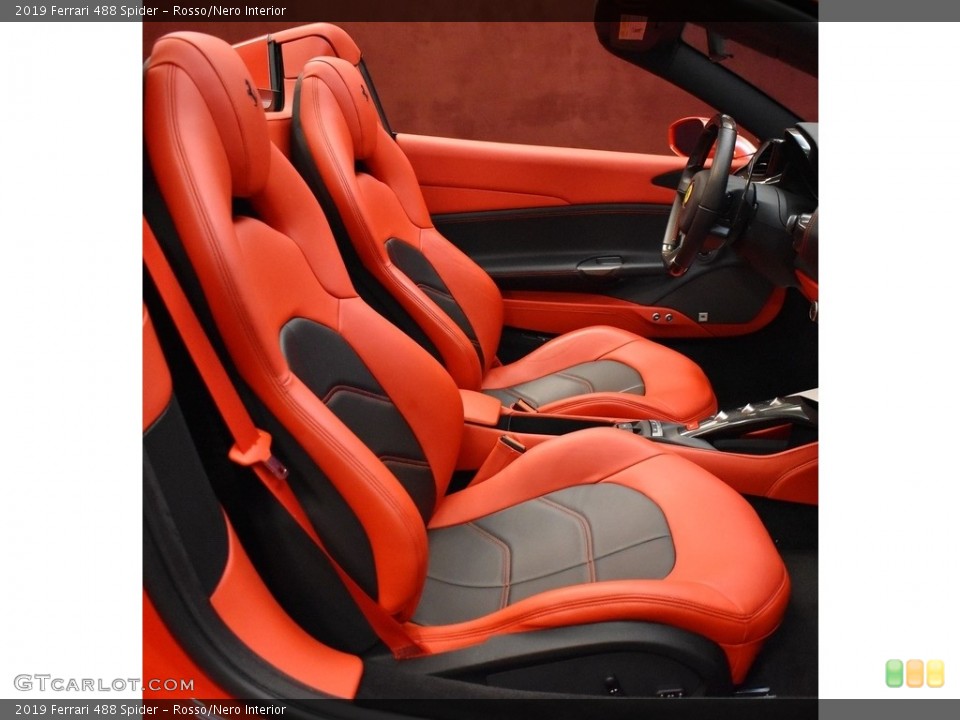 Rosso/Nero 2019 Ferrari 488 Interiors