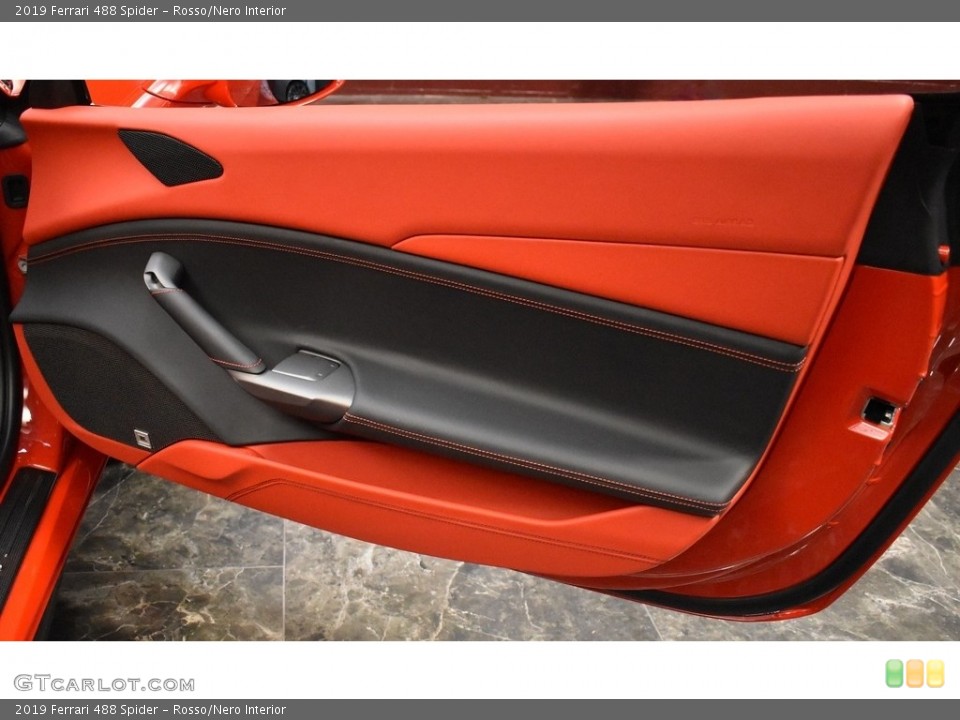 Rosso/Nero Interior Door Panel for the 2019 Ferrari 488 Spider #141388054