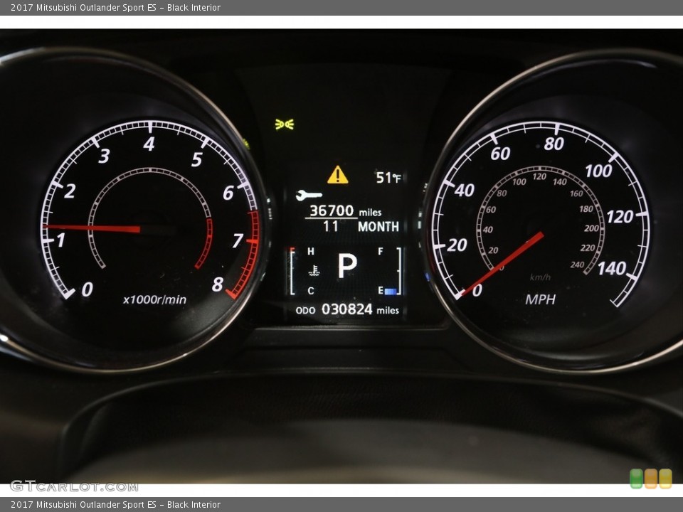Black Interior Gauges for the 2017 Mitsubishi Outlander Sport ES #141389481