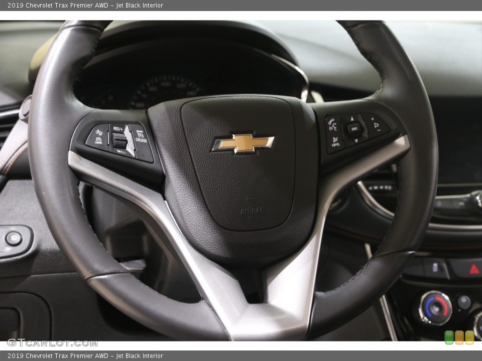 Jet Black Interior Steering Wheel for the 2019 Chevrolet Trax Premier AWD #141389728