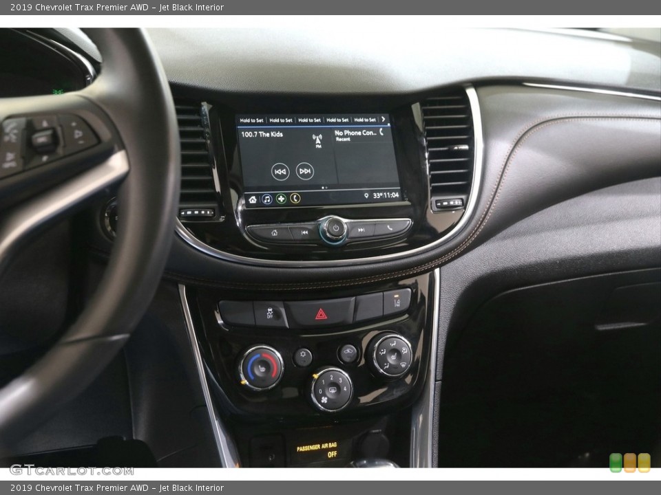 Jet Black Interior Controls for the 2019 Chevrolet Trax Premier AWD #141389754