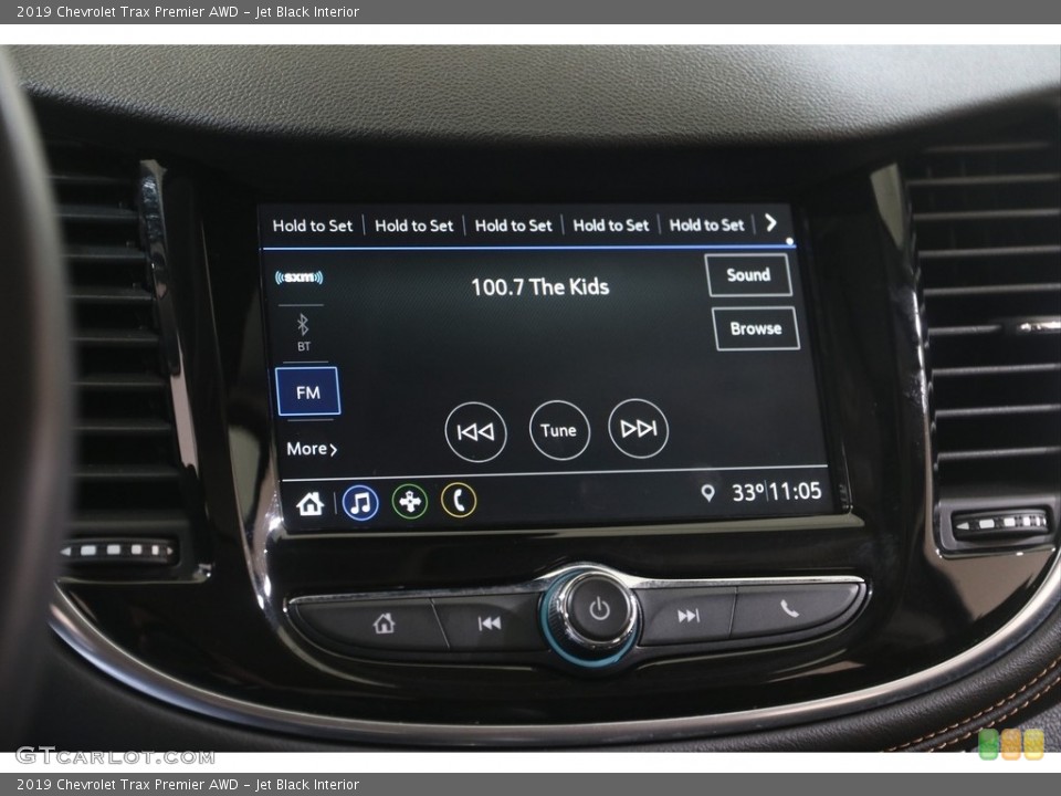 Jet Black Interior Controls for the 2019 Chevrolet Trax Premier AWD #141389767