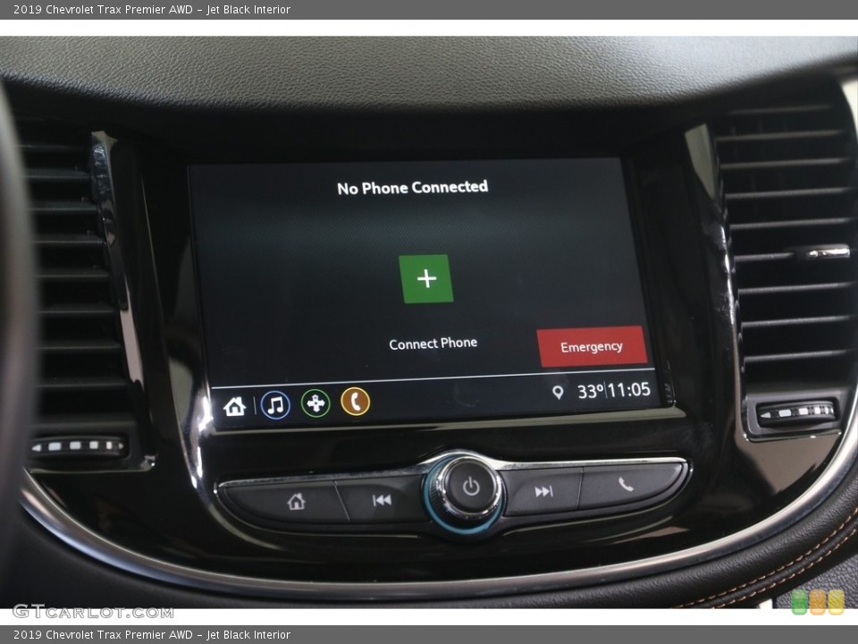 Jet Black Interior Controls for the 2019 Chevrolet Trax Premier AWD #141389779