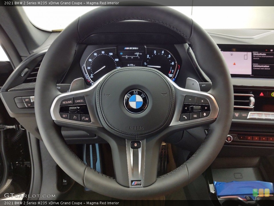 Magma Red Interior Steering Wheel for the 2021 BMW 2 Series M235 xDrive Grand Coupe #141392425