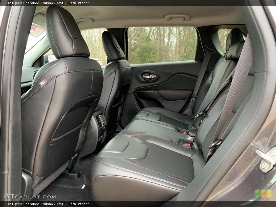 Black Interior Rear Seat for the 2021 Jeep Cherokee Traihawk 4x4 #141392868