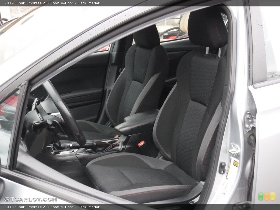 Black Interior Front Seat for the 2019 Subaru Impreza 2.0i Sport 4-Door #141396900