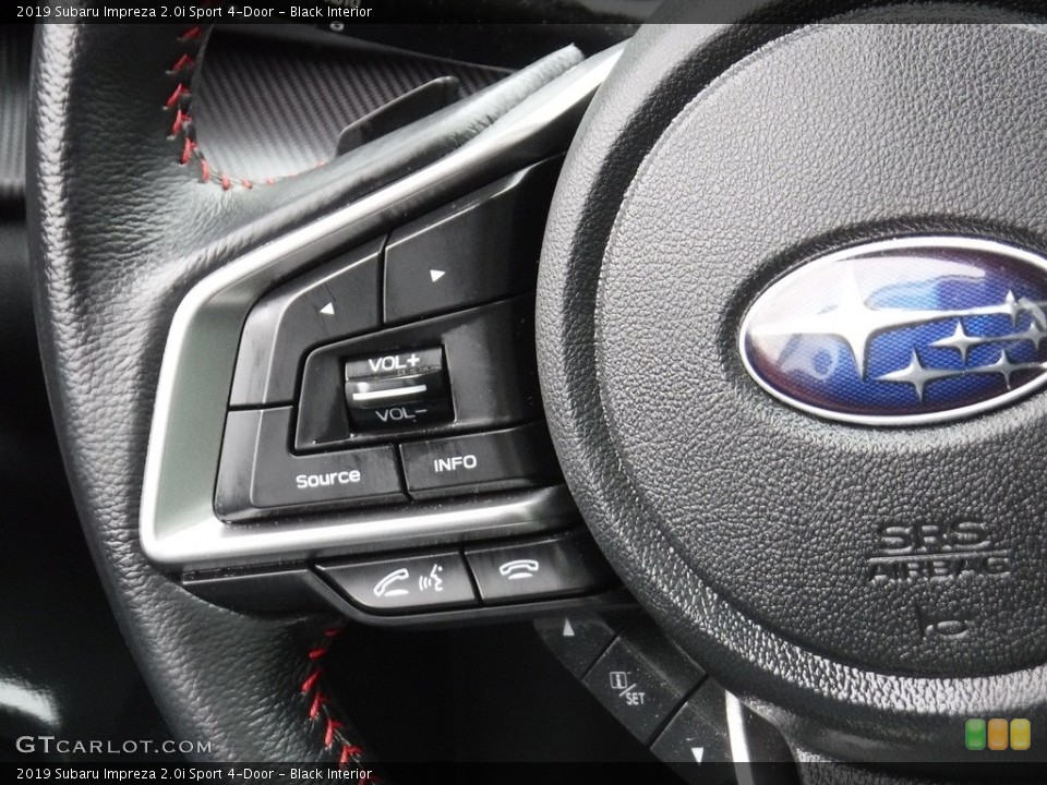 Black Interior Steering Wheel for the 2019 Subaru Impreza 2.0i Sport 4-Door #141396969