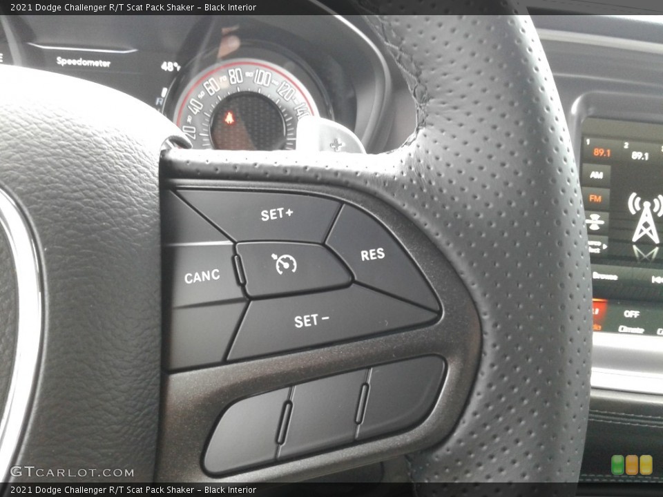 Black Interior Steering Wheel for the 2021 Dodge Challenger R/T Scat Pack Shaker #141397375