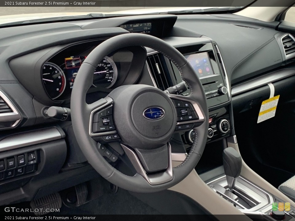 Gray Interior Dashboard for the 2021 Subaru Forester 2.5i Premium #141399273