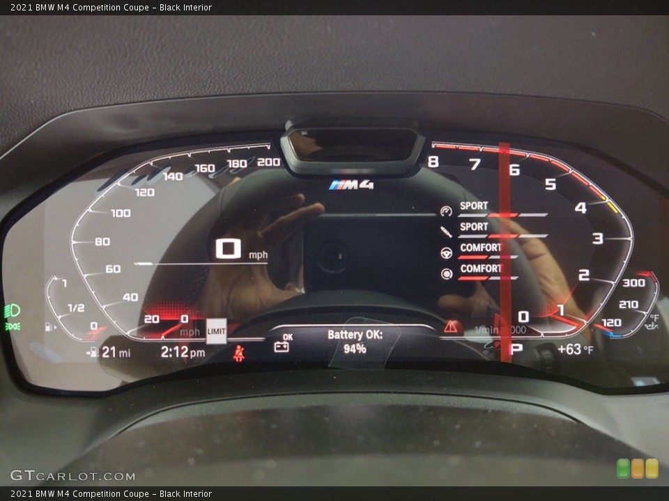 Black Interior Gauges for the 2021 BMW M4 Competition Coupe #141404613