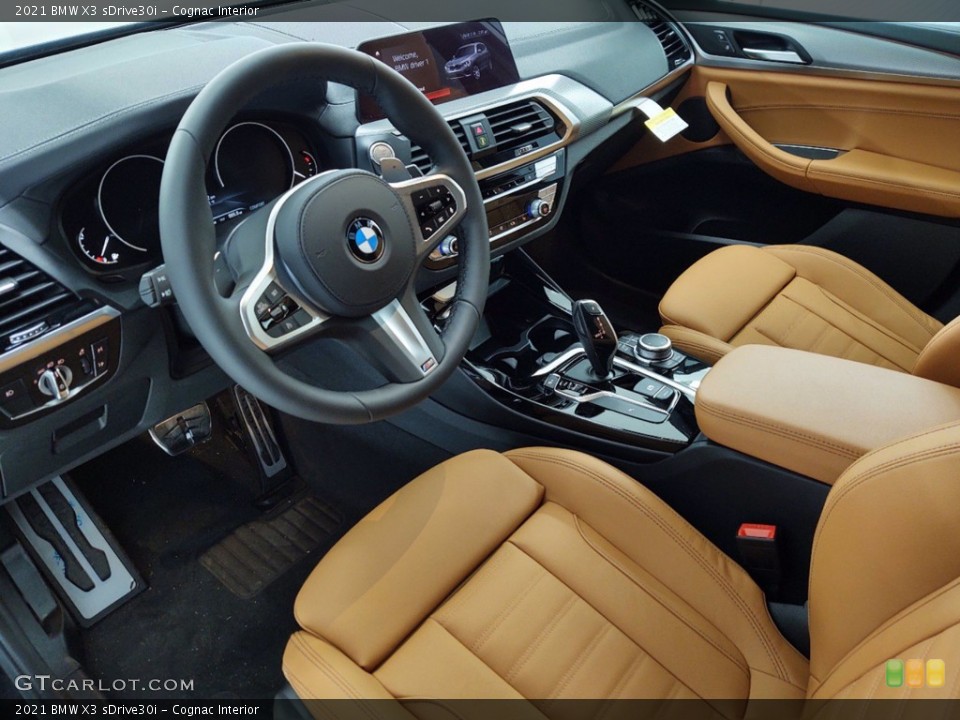 Cognac Interior Photo for the 2021 BMW X3 sDrive30i #141405189