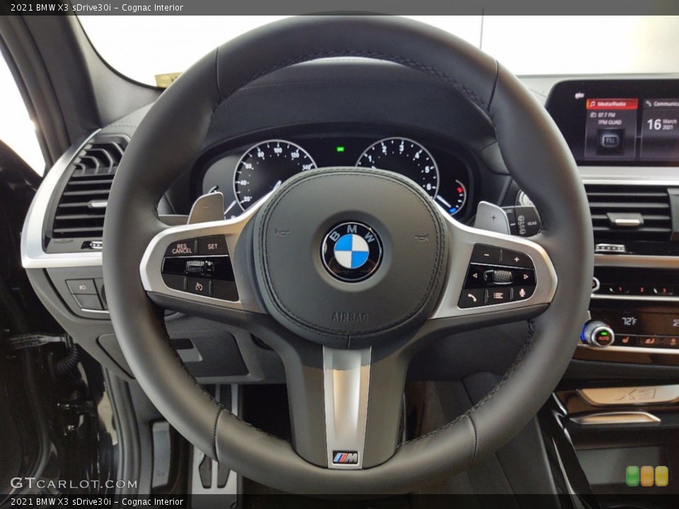 Cognac Interior Steering Wheel for the 2021 BMW X3 sDrive30i #141405210