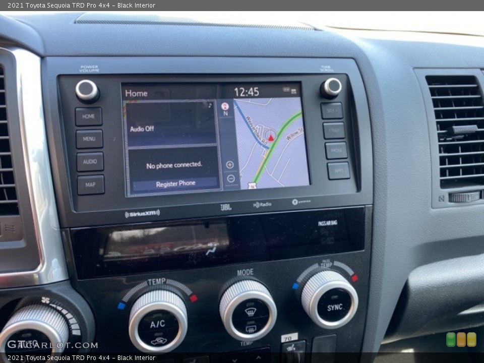 Black Interior Controls for the 2021 Toyota Sequoia TRD Pro 4x4 #141407018