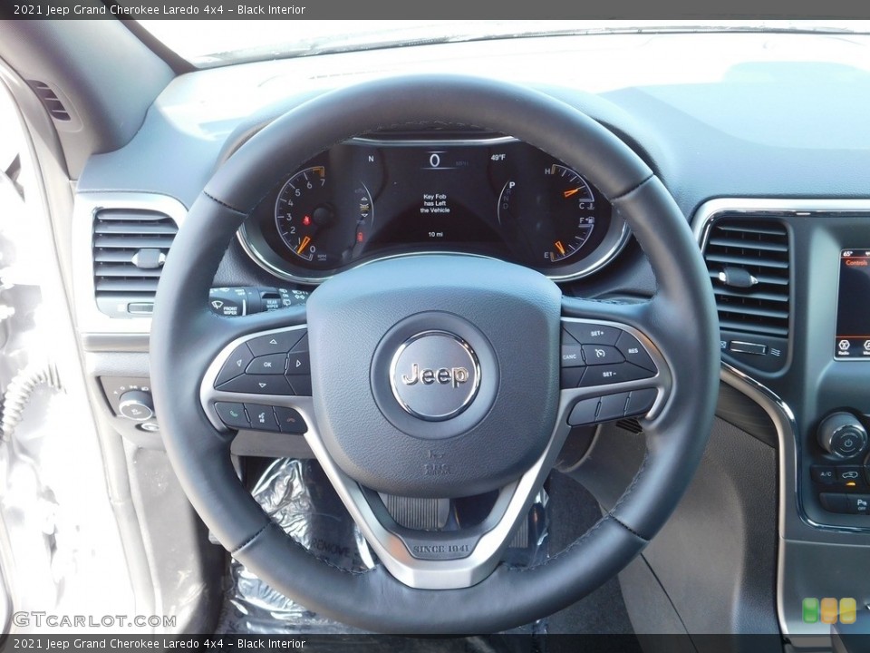 Black Interior Steering Wheel for the 2021 Jeep Grand Cherokee Laredo 4x4 #141407145