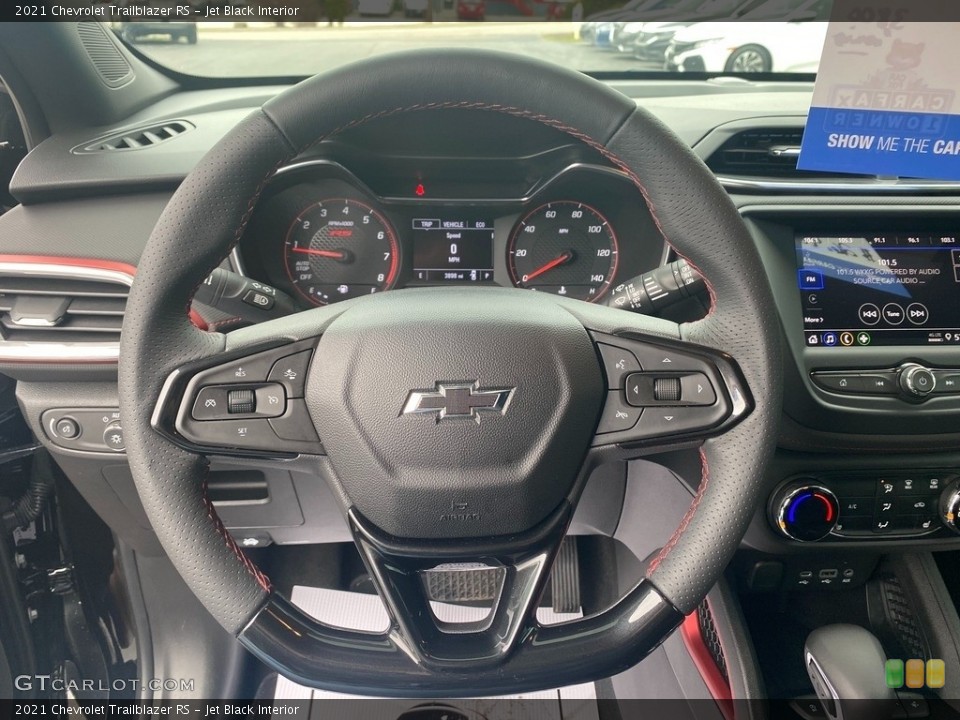 Jet Black Interior Steering Wheel for the 2021 Chevrolet Trailblazer RS #141407420