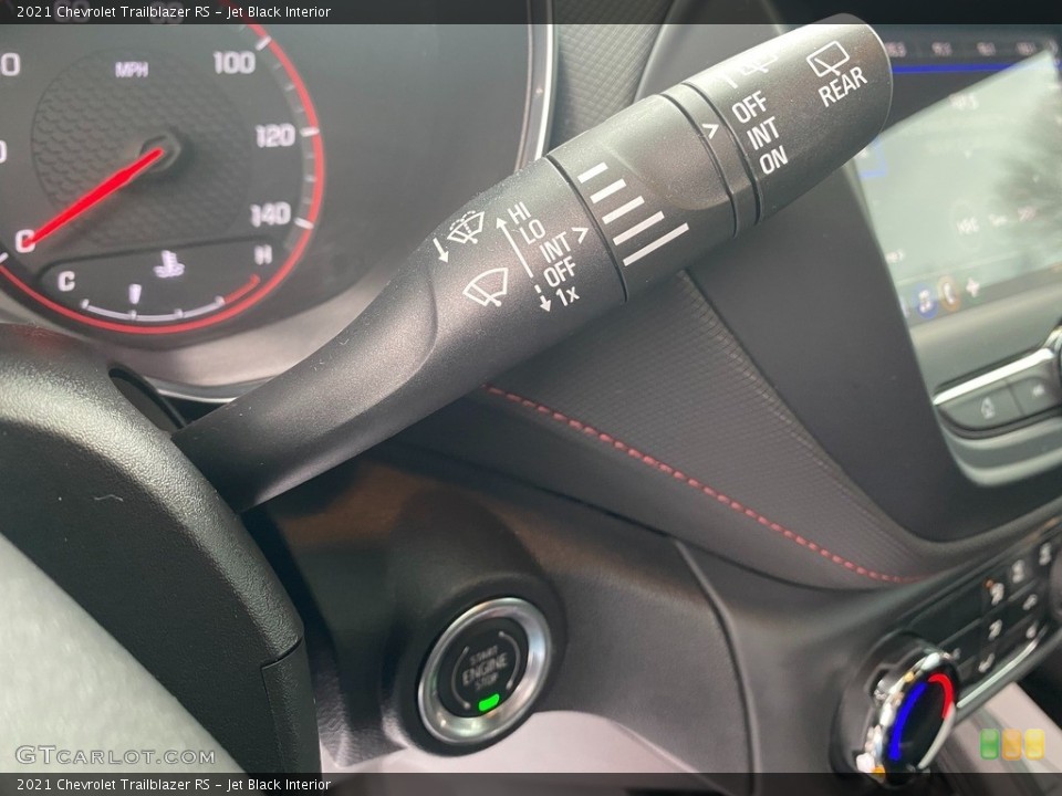 Jet Black Interior Controls for the 2021 Chevrolet Trailblazer RS #141407540