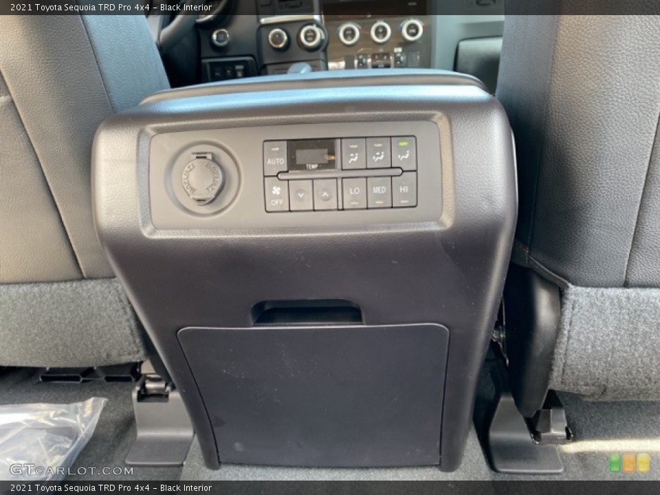 Black Interior Controls for the 2021 Toyota Sequoia TRD Pro 4x4 #141407624