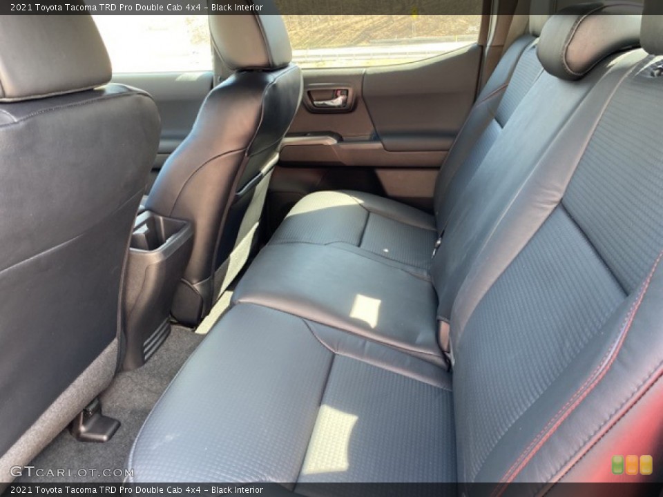 Black Interior Rear Seat for the 2021 Toyota Tacoma TRD Pro Double Cab 4x4 #141408392