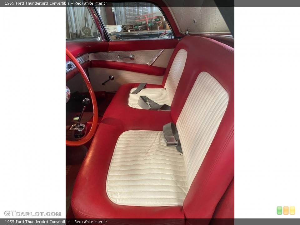 Red/White Interior Front Seat for the 1955 Ford Thunderbird Convertible #141408986