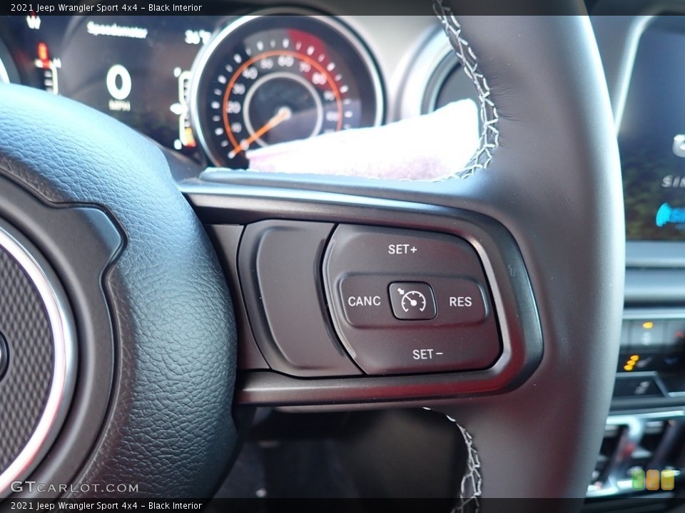Black Interior Steering Wheel for the 2021 Jeep Wrangler Sport 4x4 #141410651