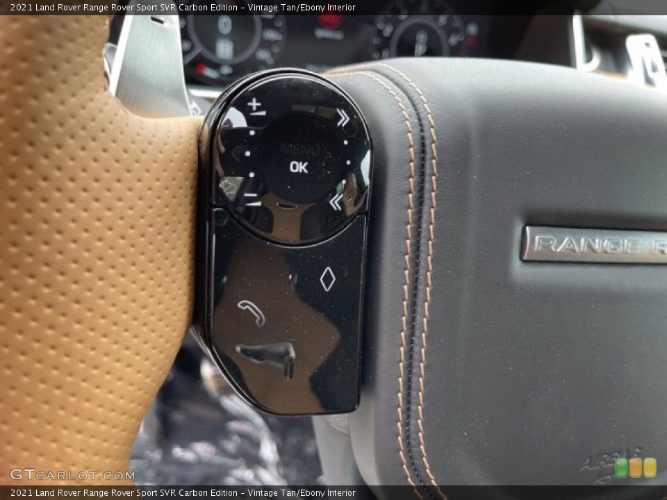 Vintage Tan/Ebony Interior Steering Wheel for the 2021 Land Rover Range Rover Sport SVR Carbon Edition #141411731