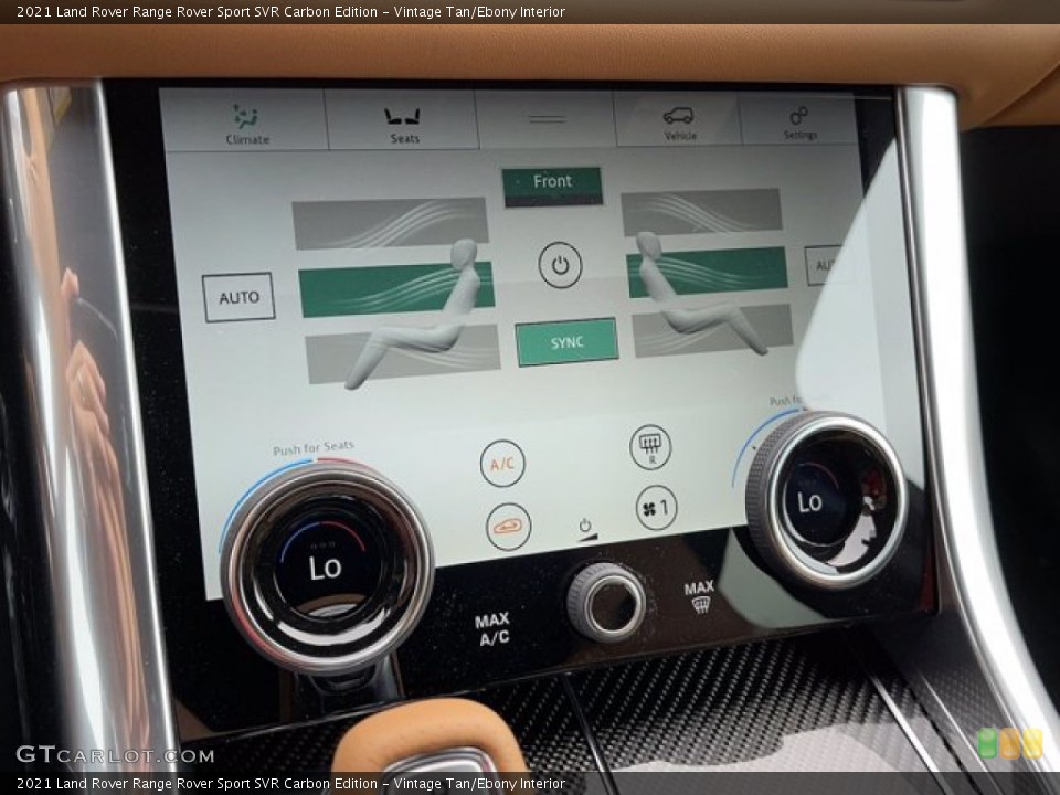 Vintage Tan/Ebony Interior Controls for the 2021 Land Rover Range Rover Sport SVR Carbon Edition #141411827