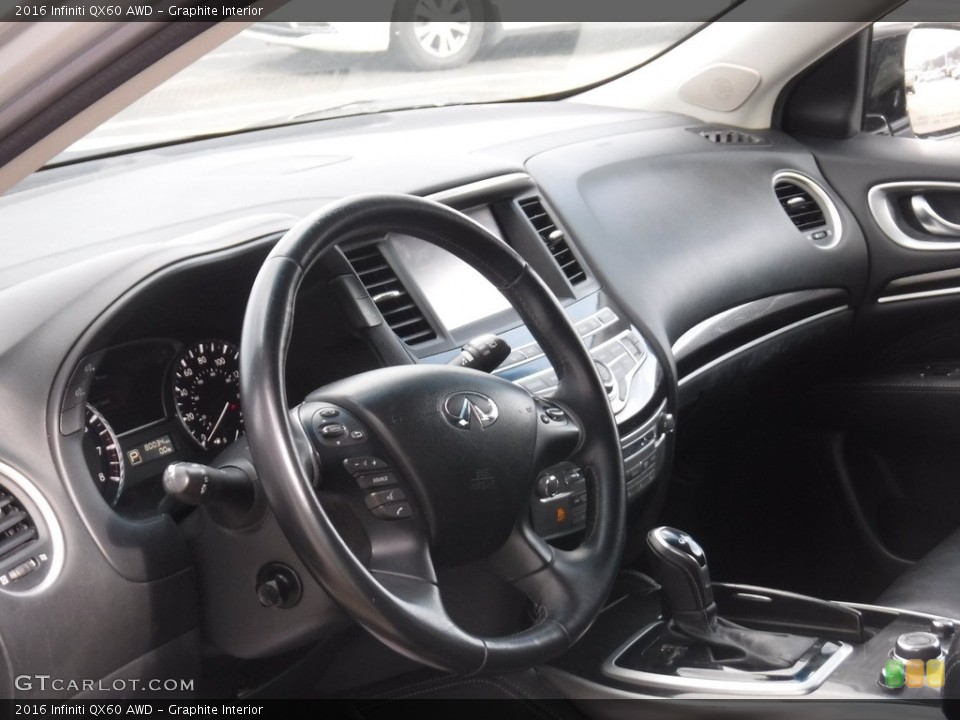Graphite Interior Dashboard for the 2016 Infiniti QX60 AWD #141412187