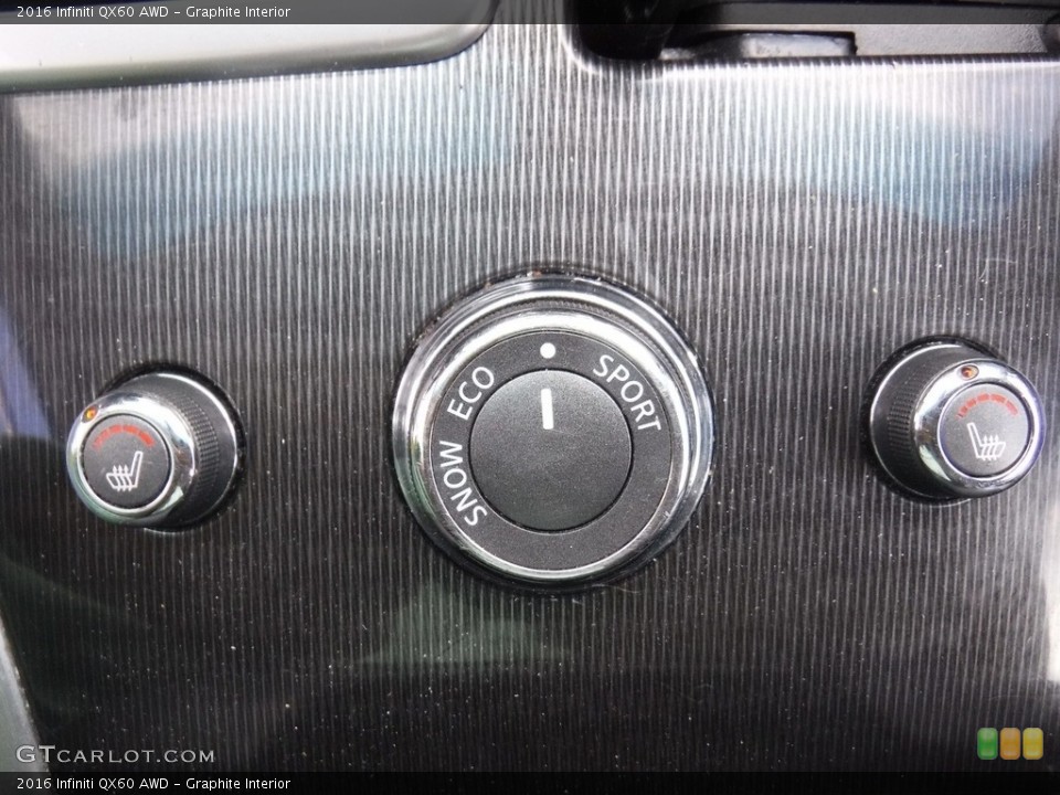 Graphite Interior Controls for the 2016 Infiniti QX60 AWD #141412199