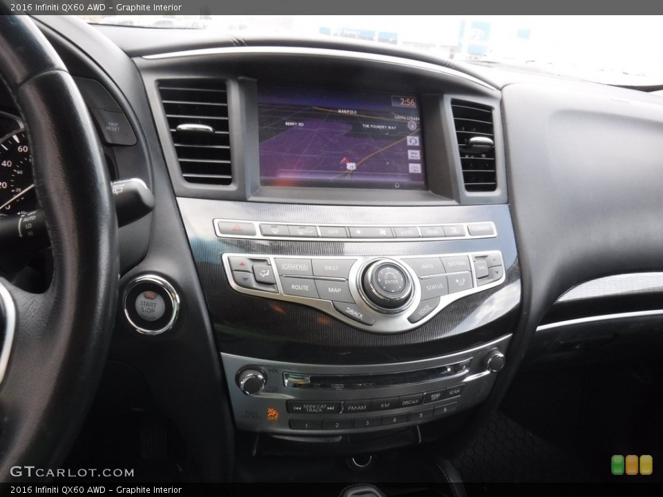 Graphite Interior Controls for the 2016 Infiniti QX60 AWD #141412220
