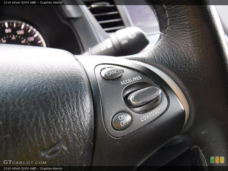 Graphite Interior Steering Wheel for the 2016 Infiniti QX60 AWD #141412238