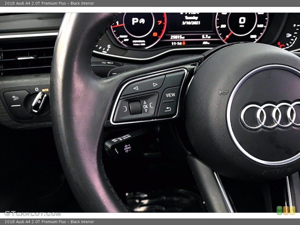 Black Interior Steering Wheel for the 2018 Audi A4 2.0T Premium Plus #141417968
